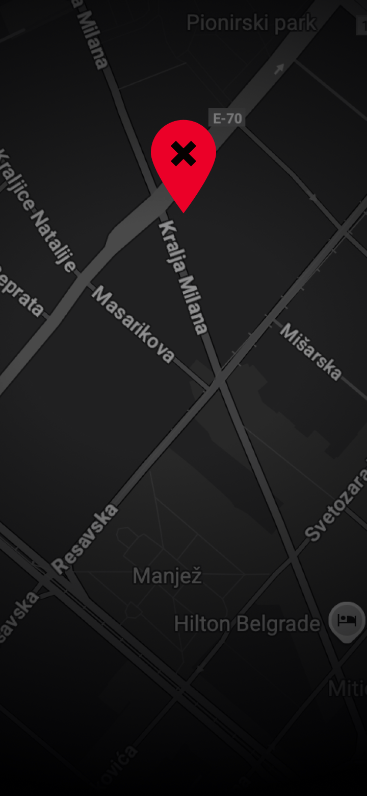 Mapa lokacije TEDxBelgrade događaja
